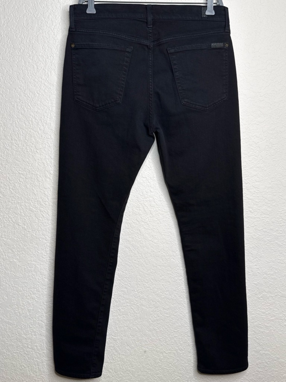 7 For All Mankind "Adrien" Slim Tapered Jeans Black, Size 31 - Picture 3 of 8